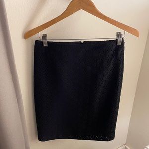 Banana Republic Black Lace Pencil Skirt